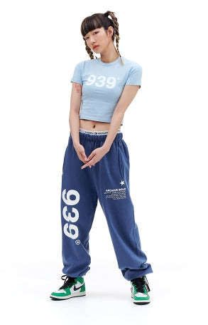 ARCHIVE BOLD (アーカイブボールド) 939 LOGO SWEAT PANTS (BLUE)