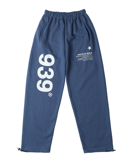 ARCHIVE BOLD (アーカイブボールド) 939 LOGO SWEAT PANTS (BLUE)