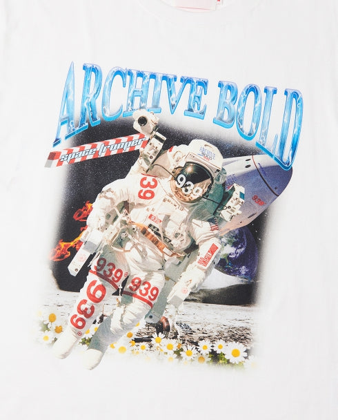 ARCHIVE BOLD (アーカイブボールド) 939 SPACE MAN T-SHIRTS (WHITE)