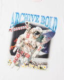 ARCHIVE BOLD (アーカイブボールド) 939 SPACE MAN T-SHIRTS (WHITE)