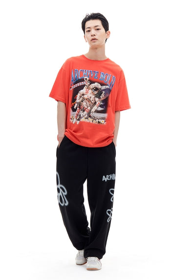ARCHIVE BOLD (アーカイブボールド) 939 SPACE MAN T-SHIRTS (CHERRY PINK)
