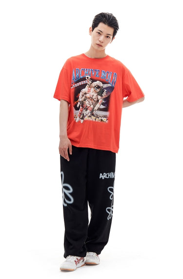 ARCHIVE BOLD (アーカイブボールド) 939 SPACE MAN T-SHIRTS (CHERRY PINK)