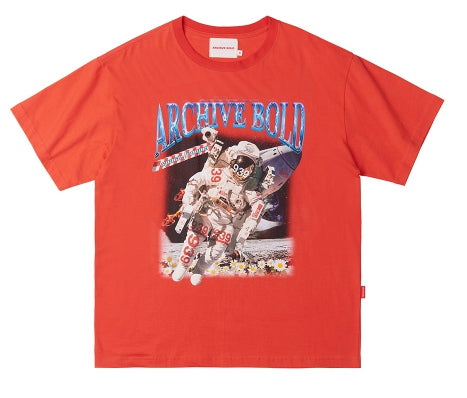 ARCHIVE BOLD (アーカイブボールド) 939 SPACE MAN T-SHIRTS (CHERRY PINK)