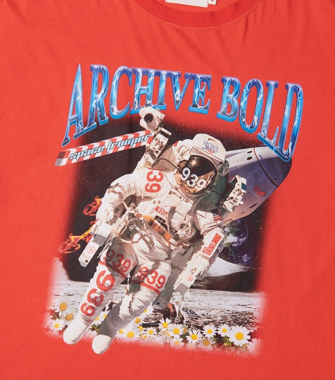 ARCHIVE BOLD (アーカイブボールド) 939 SPACE MAN T-SHIRTS (CHERRY PINK)
