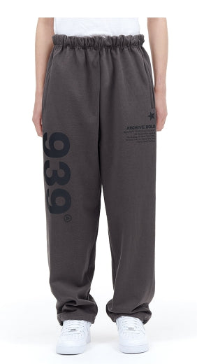 ARCHIVE BOLD (アーカイブボールド) 939 LOGO SWEAT PANTS (DARK GRAY)