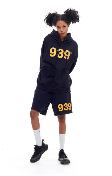 ARCHIVE BOLD (アーカイブボールド) 939 LOGO SWEAT SHORTS (NAVY)