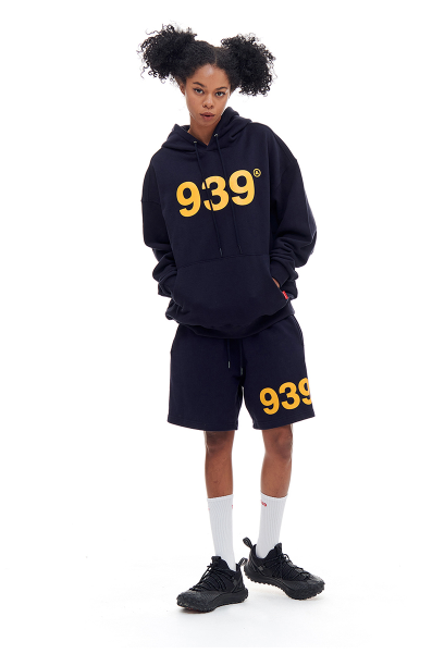 ARCHIVE BOLD (アーカイブボールド) 939 LOGO SWEAT SHORTS (NAVY)
