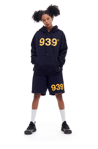 ARCHIVE BOLD (アーカイブボールド) 939 LOGO SWEAT SHORTS (NAVY)