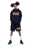 ARCHIVE BOLD (アーカイブボールド) 939 LOGO SWEAT SHORTS (NAVY)