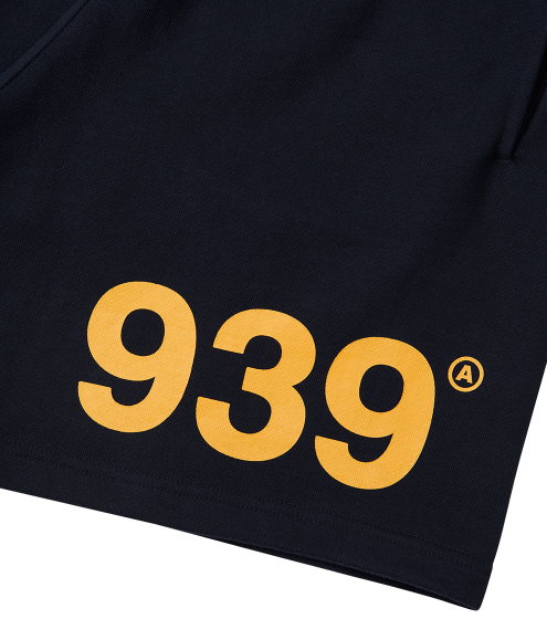ARCHIVE BOLD (アーカイブボールド) 939 LOGO SWEAT SHORTS (NAVY)