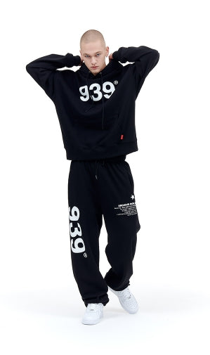 ARCHIVE BOLD (アーカイブボールド) 939 LOGO SWEAT PANTS (BLACK)