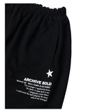 ARCHIVE BOLD (アーカイブボールド) 939 LOGO SWEAT PANTS (BLACK)