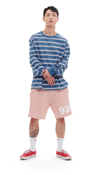 ARCHIVE BOLD (アーカイブボールド) 939 LOGO SWEAT SHORTS (PINK)