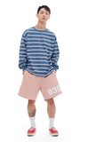 ARCHIVE BOLD (アーカイブボールド) 939 LOGO SWEAT SHORTS (PINK)