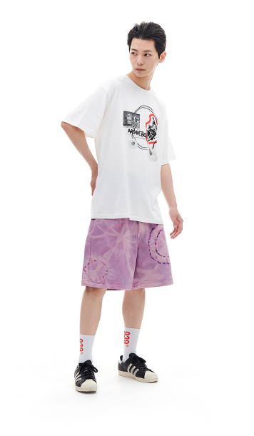 ARCHIVE BOLD (アーカイブボールド) CARPENTER DENIM SHORTS (PURPLE)
