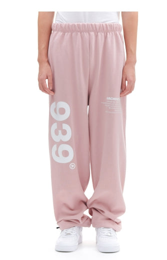 ARCHIVE BOLD (アーカイブボールド) 939 LOGO SWEAT PANTS (PINK)