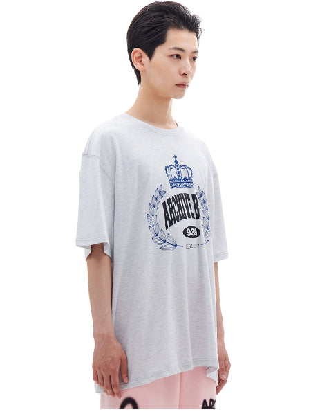 ARCHIVE BOLD (アーカイブボールド) CROWN OVERSIZED T-SHIRTS (GRAY)