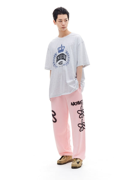 ARCHIVE BOLD (アーカイブボールド) CROWN OVERSIZED T-SHIRTS (GRAY)