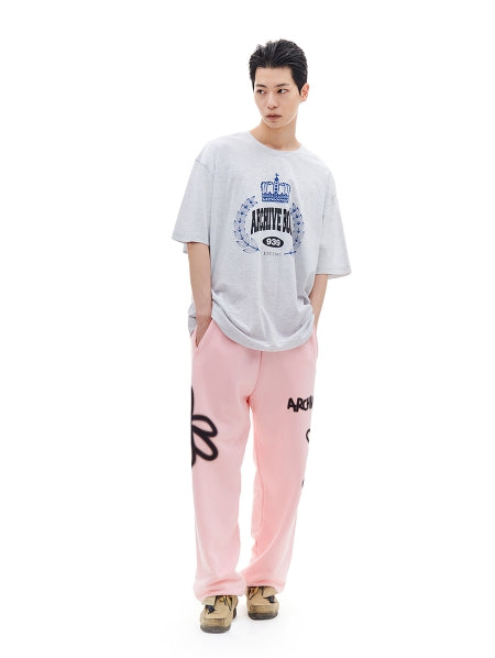 ARCHIVE BOLD (アーカイブボールド) CROWN OVERSIZED T-SHIRTS (GRAY)