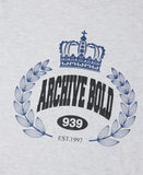 ARCHIVE BOLD (アーカイブボールド) CROWN OVERSIZED T-SHIRTS (GRAY)