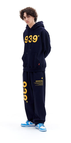 ARCHIVE BOLD (アーカイブボールド) 939 LOGO SWEAT PANTS (NAVY)