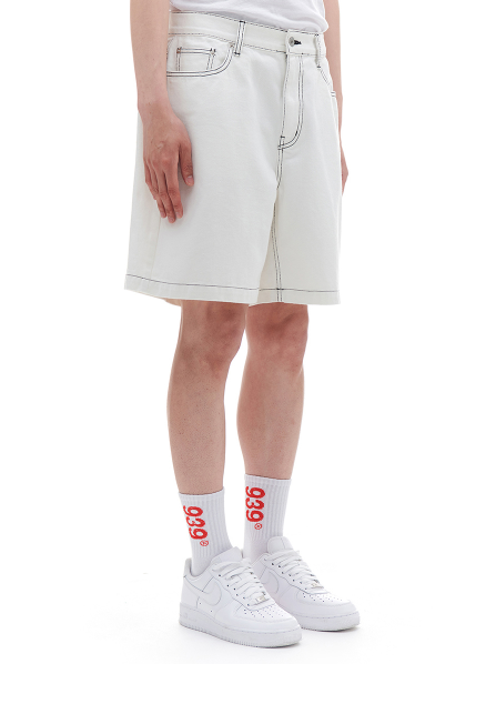 ARCHIVE BOLD (アーカイブボールド) CARPENTER DENIM SHORTS (IVORY)