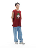 ARCHIVE BOLD (アーカイブボールド) CROWN OVERSIZED T-SHIRTS (BURGUNDY)