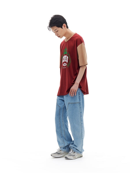 ARCHIVE BOLD (アーカイブボールド) CROWN OVERSIZED T-SHIRTS (BURGUNDY)