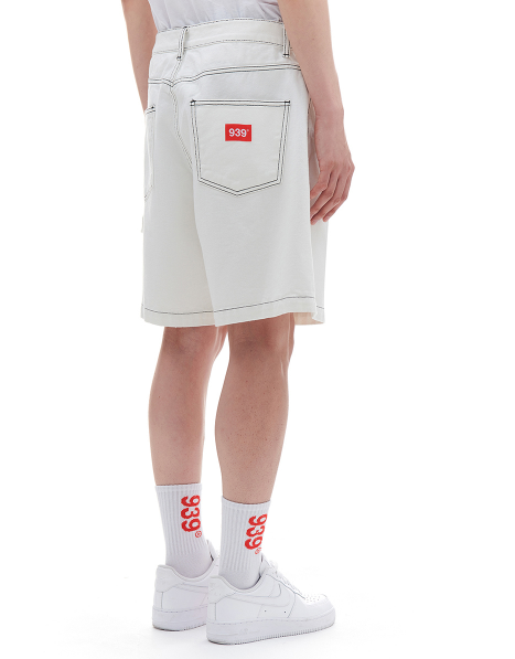 ARCHIVE BOLD (アーカイブボールド) CARPENTER DENIM SHORTS (IVORY)
