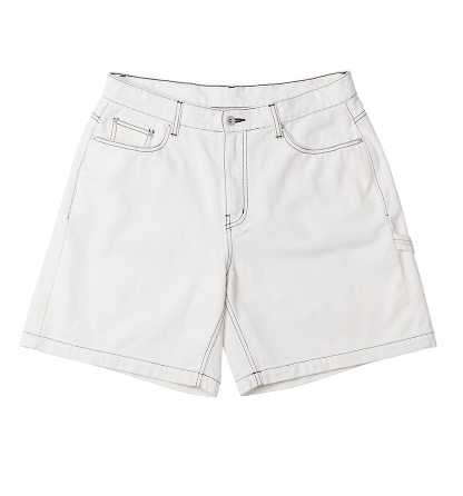 ARCHIVE BOLD (アーカイブボールド) CARPENTER DENIM SHORTS (IVORY)