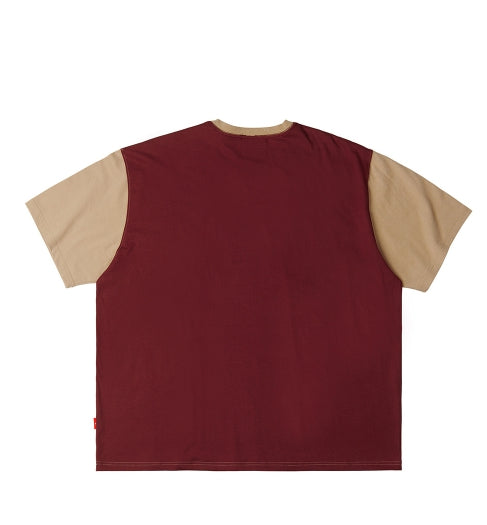 ARCHIVE BOLD (アーカイブボールド) CROWN OVERSIZED T-SHIRTS (BURGUNDY)