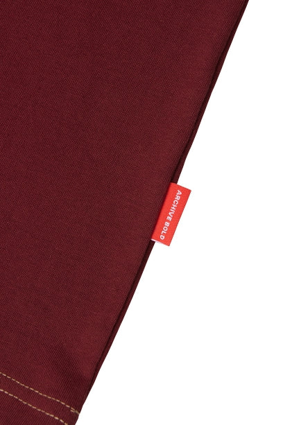 ARCHIVE BOLD (アーカイブボールド) CROWN OVERSIZED T-SHIRTS (BURGUNDY)