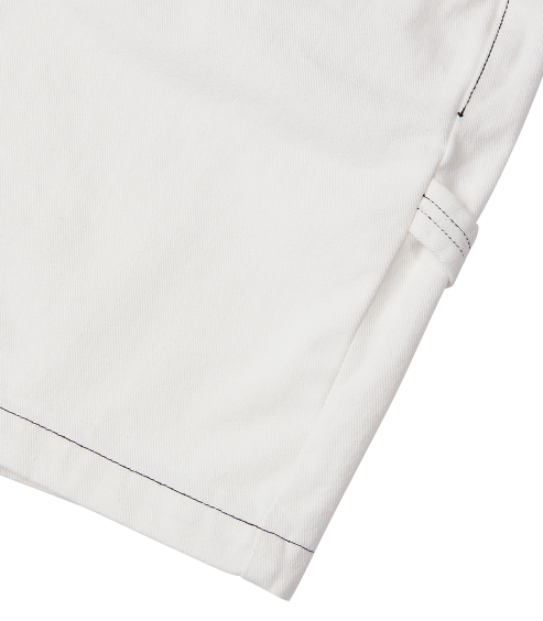 ARCHIVE BOLD (アーカイブボールド) CARPENTER DENIM SHORTS (IVORY)