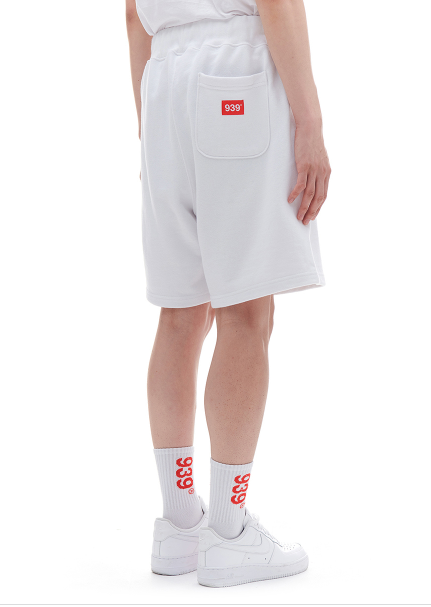 ARCHIVE BOLD (アーカイブボールド) 939 LOGO SWEAT SHORTS (WHITE)