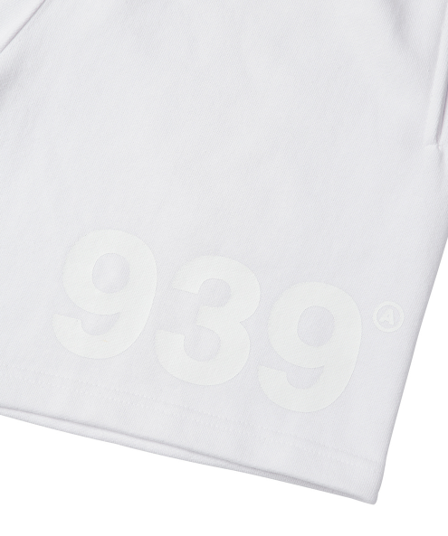 ARCHIVE BOLD (アーカイブボールド) 939 LOGO SWEAT SHORTS (WHITE)