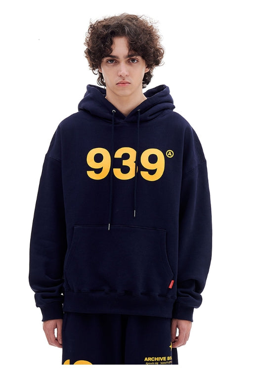 ARCHIVE BOLD (アーカイブボールド) 939 LOGO HOOD (NAVY)