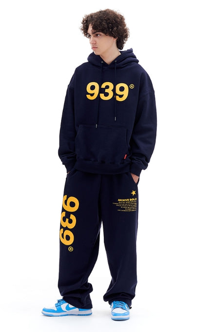 ARCHIVE BOLD (アーカイブボールド) 939 LOGO HOOD (NAVY)
