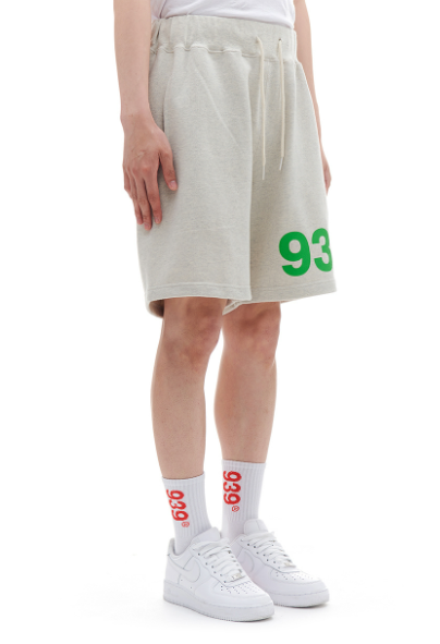 ARCHIVE BOLD (アーカイブボールド) 939 LOGO SWEAT SHORTS (OATMEAL)