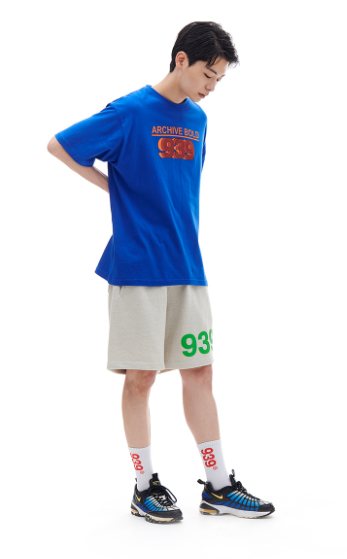 ARCHIVE BOLD (アーカイブボールド) 939 LOGO SWEAT SHORTS (OATMEAL)