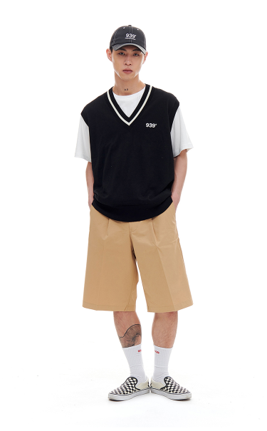 ARCHIVE BOLD (アーカイブボールド) LIGHT KNIT VEST (BLACK)