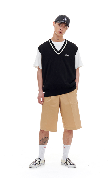 ARCHIVE BOLD (アーカイブボールド) LIGHT KNIT VEST (BLACK)