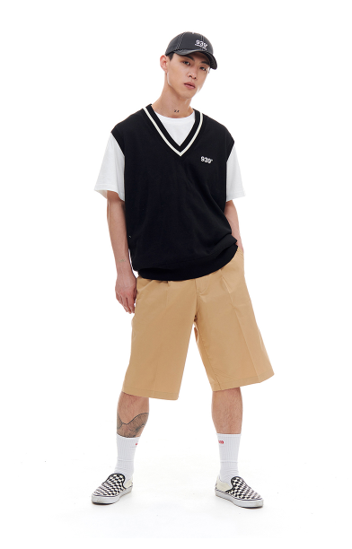 ARCHIVE BOLD (アーカイブボールド) LIGHT KNIT VEST (BLACK)