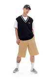 ARCHIVE BOLD (アーカイブボールド) LIGHT KNIT VEST (BLACK)