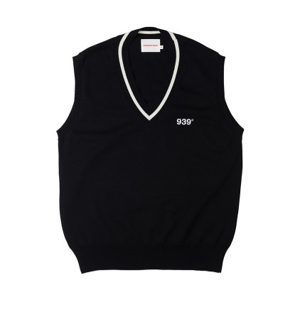 ARCHIVE BOLD (アーカイブボールド) LIGHT KNIT VEST (BLACK)