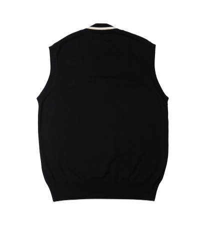 ARCHIVE BOLD (アーカイブボールド) LIGHT KNIT VEST (BLACK)