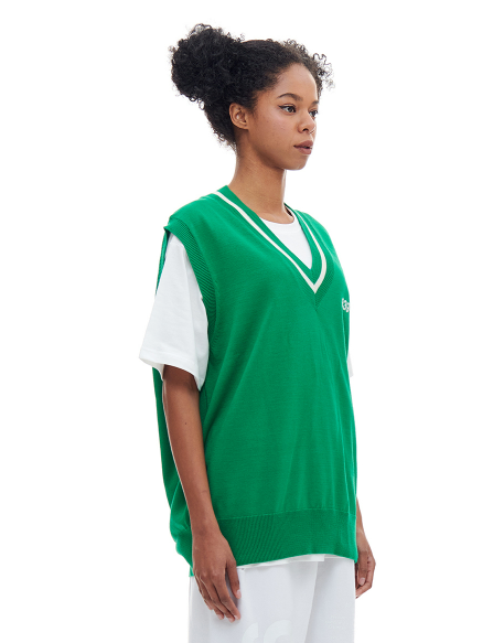 ARCHIVE BOLD (アーカイブボールド) LIGHT KNIT VEST (GREEN)