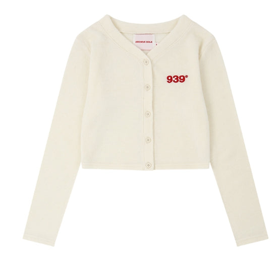 ARCHIVE BOLD (アーカイブボールド) 939 CROP CARDIGAN (IVORY)