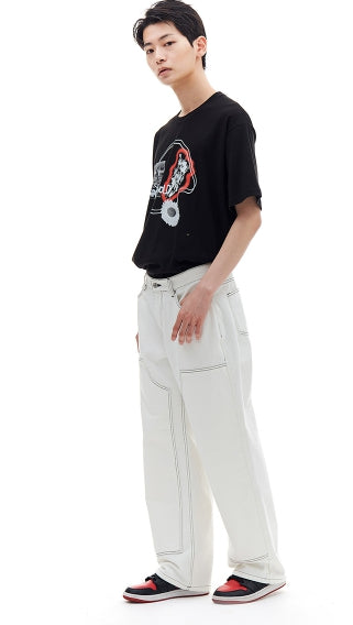 ARCHIVE BOLD (アーカイブボールド) SPACE DAISY T-SHIRTS (BLACK)