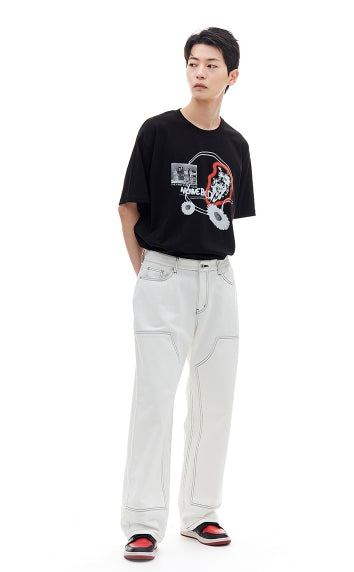 ARCHIVE BOLD (アーカイブボールド) SPACE DAISY T-SHIRTS (BLACK)