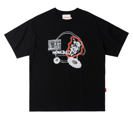 ARCHIVE BOLD (アーカイブボールド) SPACE DAISY T-SHIRTS (BLACK)